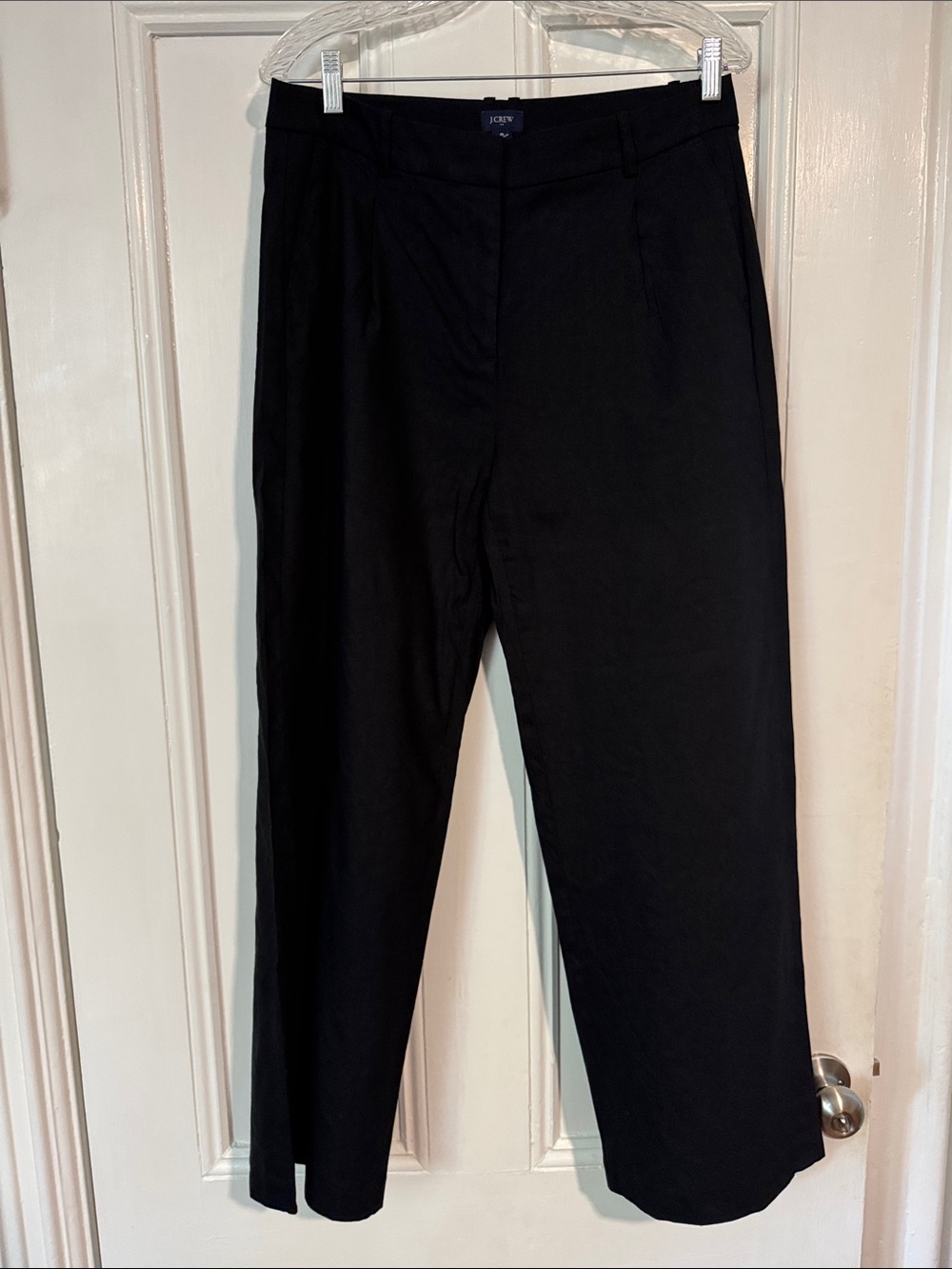Linen Wide-leg Dress Pants